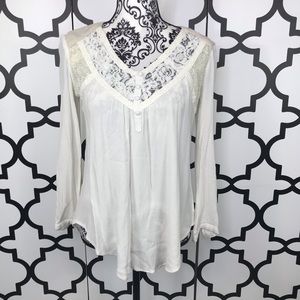 Miss Me Cream Long Sleeve Top